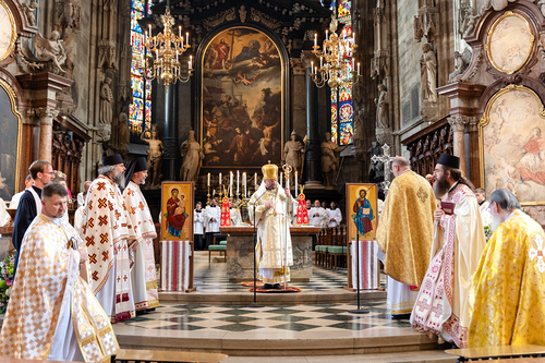 Priesterweihe Byzantinischer Ritus im Stephansdom / Erzdiözese Wien/ Schönlaub